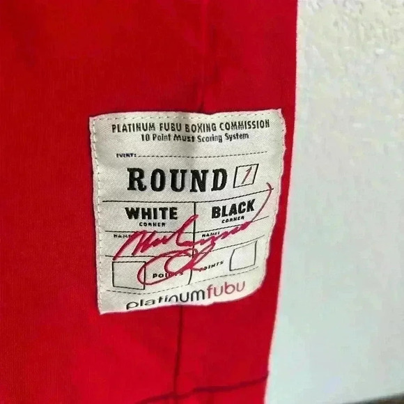 Vintage Y2K Platinum Fubu Red Muhammad Ali Tee Size 3XL - Picture 3 of 7